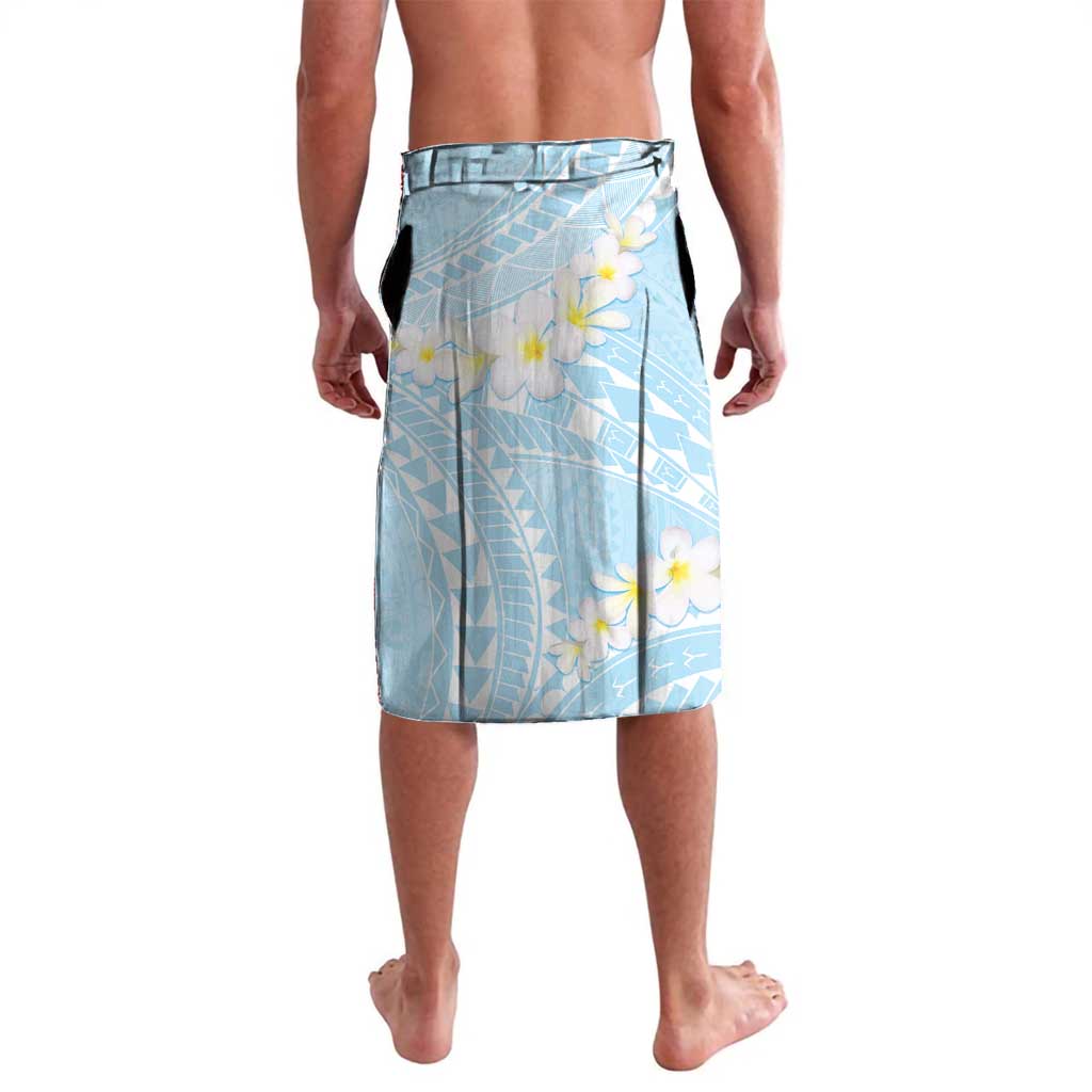 Polynesian Vintage Floral Lavalava Azure Motifs - Polynesian Pride