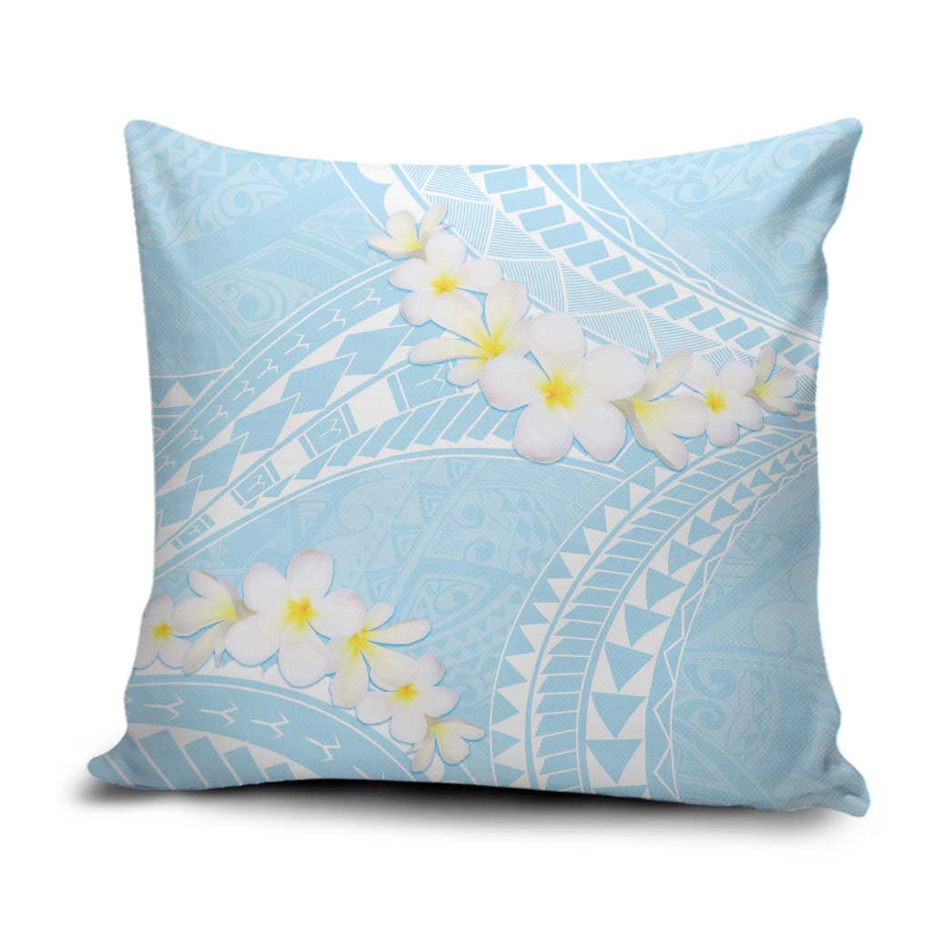 Polynesian Vintage Floral Pillow Cover Azure Motifs LT7 Azure - Polynesian Pride