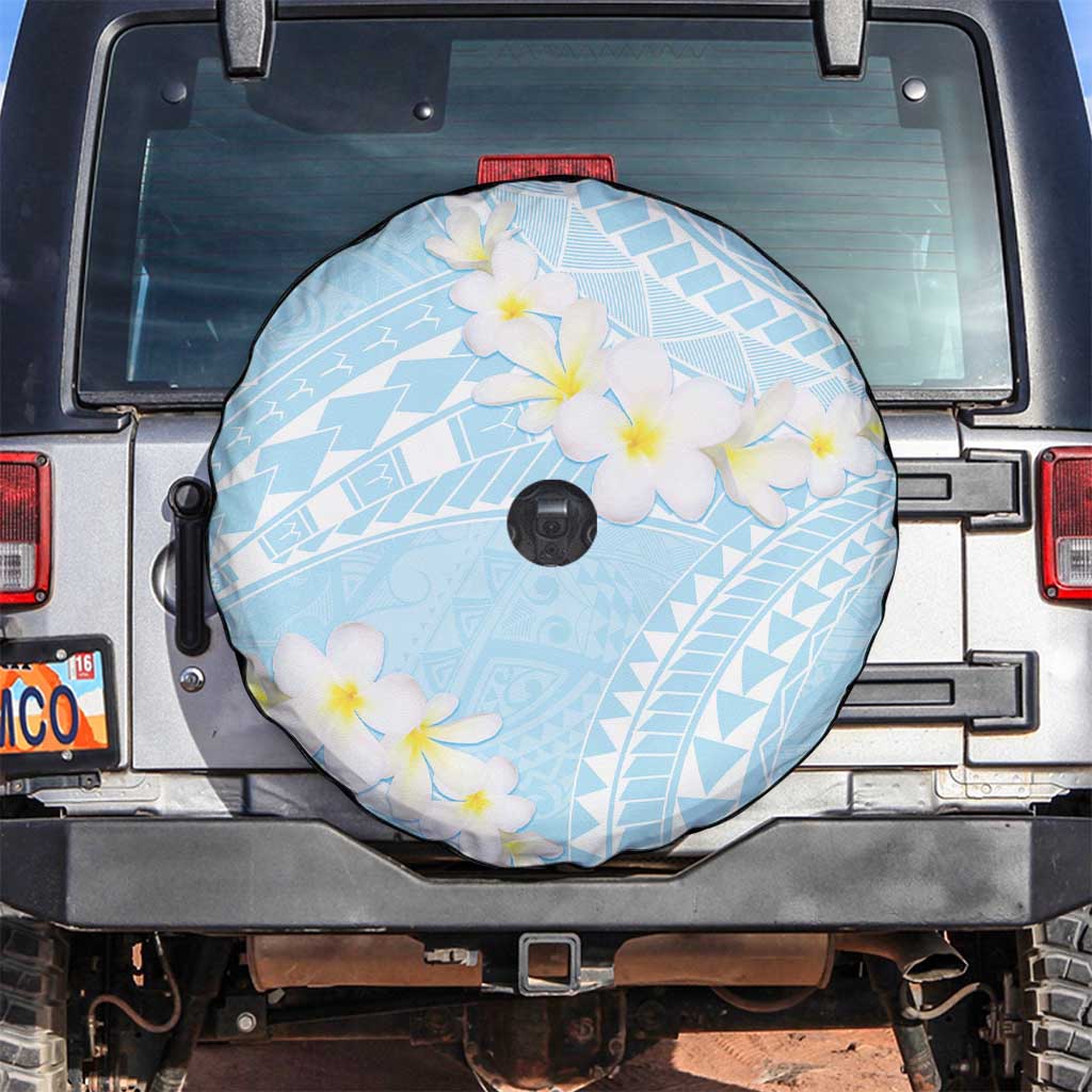 Polynesian Vintage Floral Spare Tire Cover Azure Motifs - Polynesian Pride