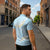 Polynesian Vintage Floral Zipper Polo Shirt Azure Motifs - Polynesian Pride