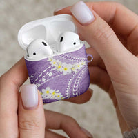 Polynesian Vintage Floral AirPods Case Lavender Motifs - Polynesian Pride