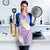 Polynesian Vintage Floral Apron Lavender Motifs - Polynesian Pride