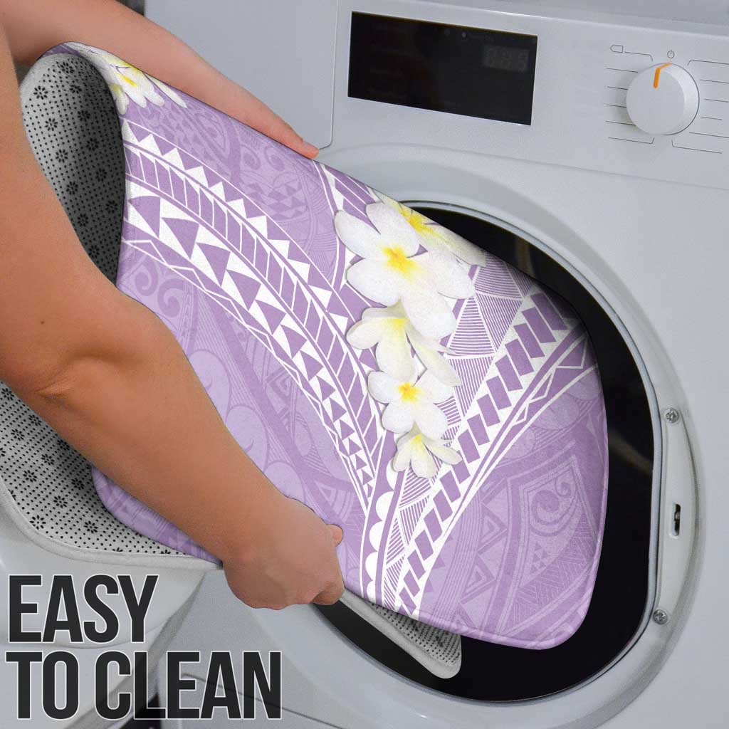 Polynesian Vintage Floral Bathroom Set Lavender Motifs - Polynesian Pride