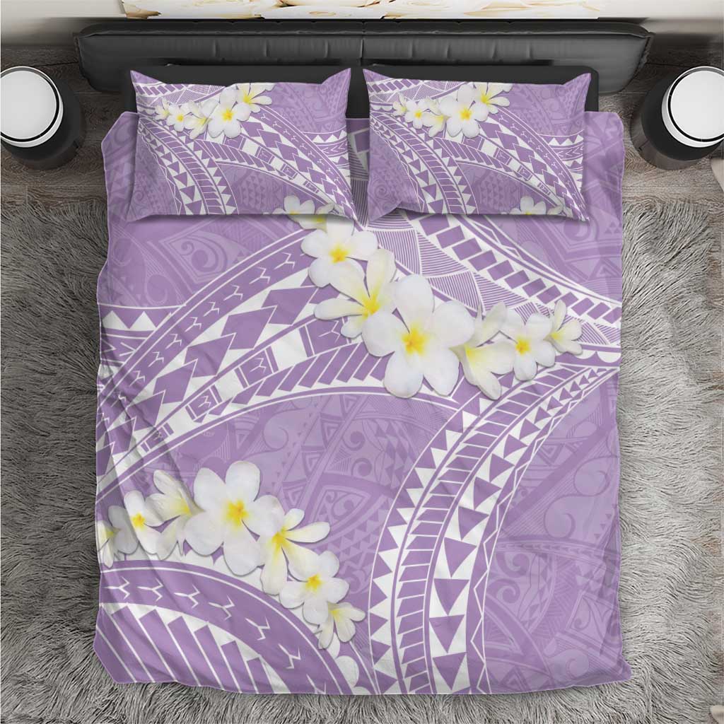 Polynesian Vintage Floral Bedding Set Lavender Motifs - Polynesian Pride