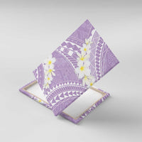 Polynesian Vintage Floral Canvas Wall Art Lavender Motifs - Polynesian Pride