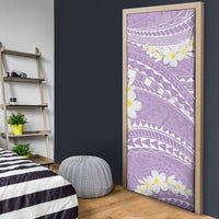 Polynesian Vintage Floral Door Cover Lavender Motifs - Polynesian Pride