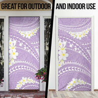 Polynesian Vintage Floral Door Cover Lavender Motifs - Polynesian Pride