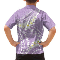 Polynesian Vintage Floral Family Matching Summer Maxi Dress and Hawaiian Shirt Lavender Motifs - Polynesian Pride