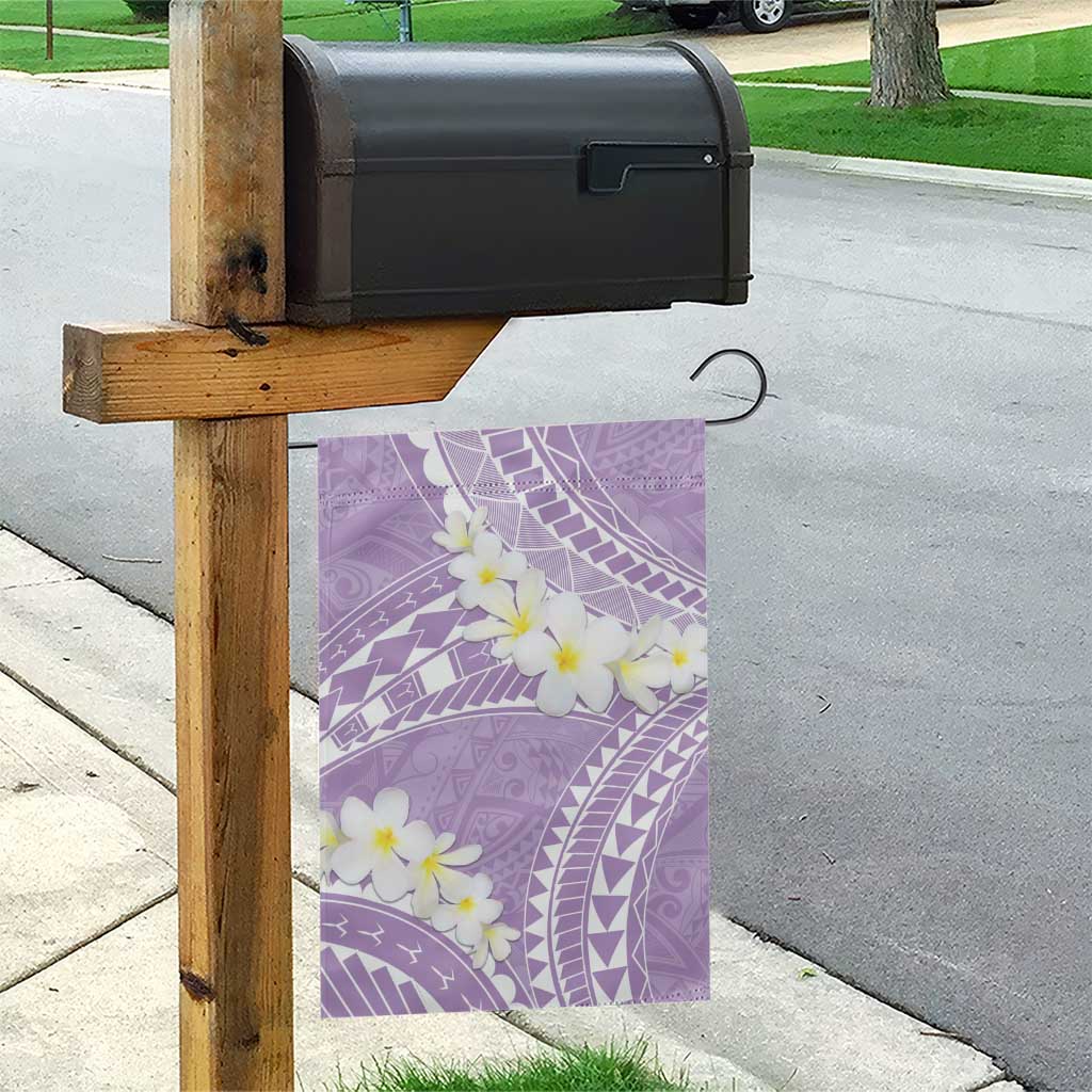 Polynesian Vintage Floral Garden Flag Lavender Motifs - Polynesian Pride