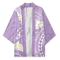 Polynesian Vintage Floral Kimono Lavender Motifs - Polynesian Pride