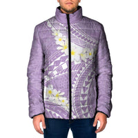 Polynesian Vintage Floral Padded Jacket Lavender Motifs LT7 Men Lavender - Polynesian Pride