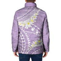Polynesian Vintage Floral Padded Jacket Lavender Motifs LT7 - Polynesian Pride