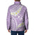 Polynesian Vintage Floral Padded Jacket Lavender Motifs - Polynesian Pride