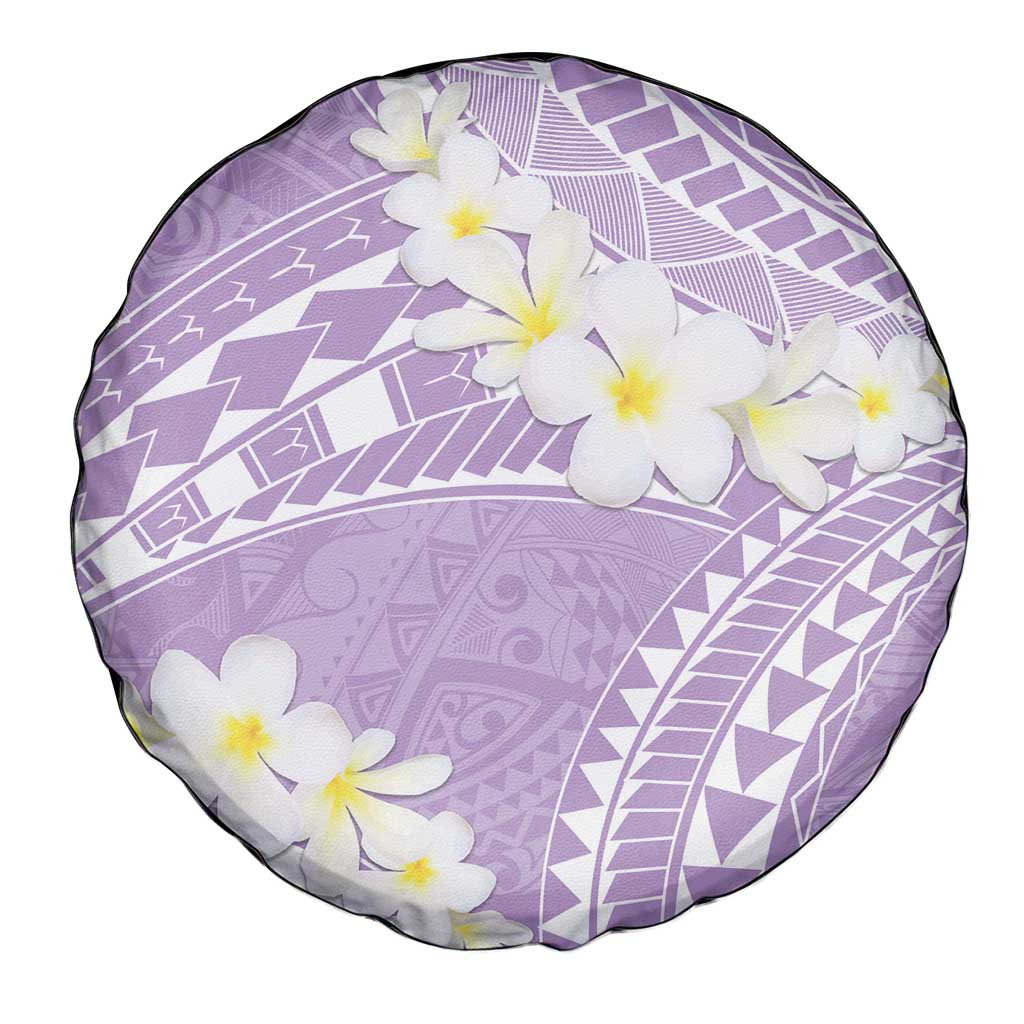 Polynesian Vintage Floral Spare Tire Cover Lavender Motifs - Polynesian Pride