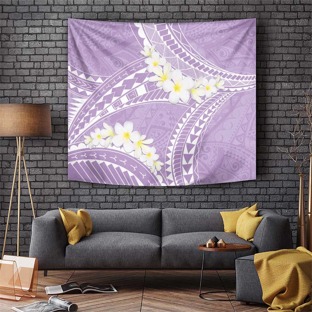 Polynesian Vintage Floral Tapestry Lavender Motifs - Polynesian Pride