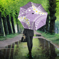 Polynesian Vintage Floral Umbrella Lavender Motifs - Polynesian Pride
