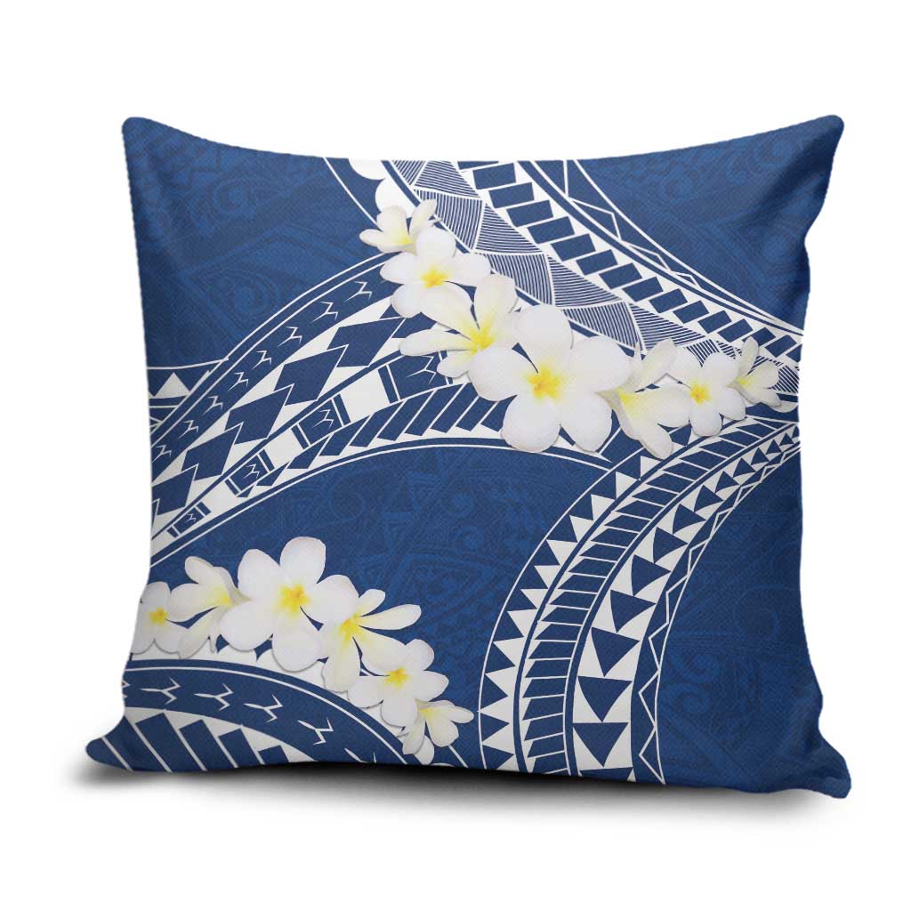 Polynesian Vintage Floral Pillow Cover Navy Blue Motifs LT7 Navy Blue - Polynesian Pride