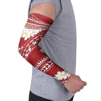 Polynesian Vintage Floral Arm Sleeves Scarlet Motifs - Polynesian Pride