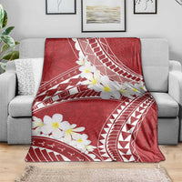 Polynesian Vintage Floral Blanket Scarlet Motifs - Polynesian Pride