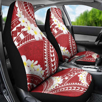 Polynesian Vintage Floral Car Seat Cover Scarlet Motifs - Polynesian Pride