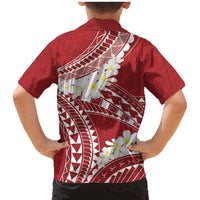 Polynesian Vintage Floral Family Matching Mermaid Dress and Hawaiian Shirt Scarlet Motifs LT7 - Polynesian Pride