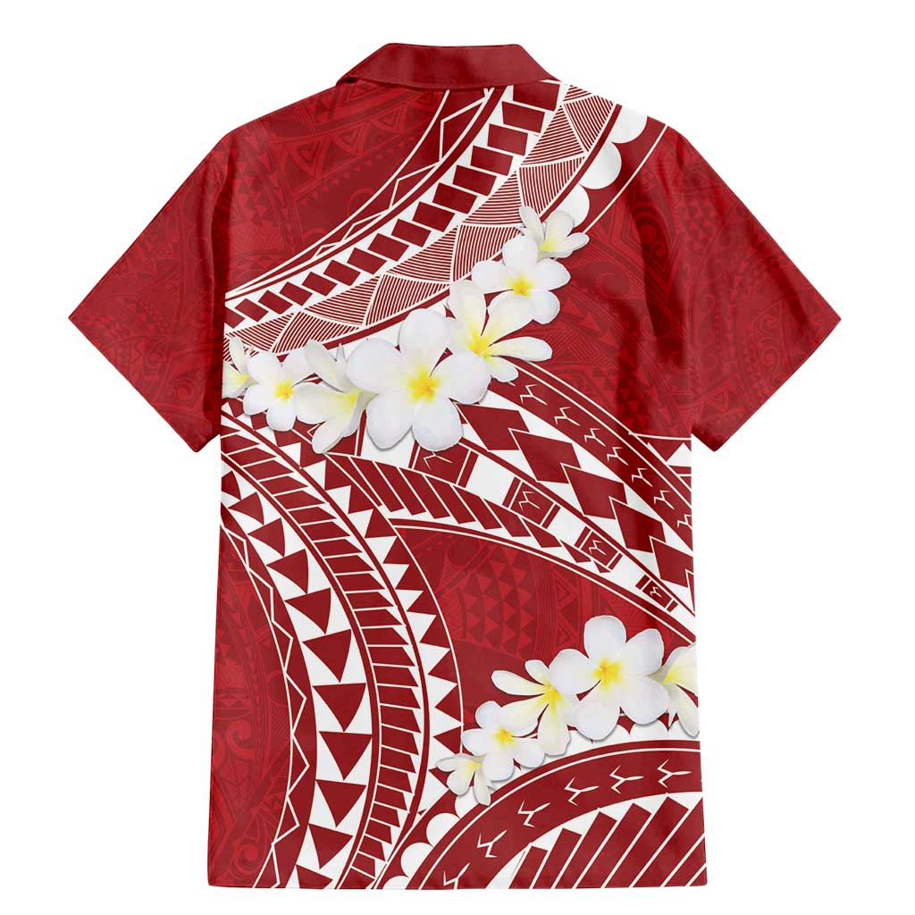 Polynesian Vintage Floral Family Matching Mermaid Dress and Hawaiian Shirt Scarlet Motifs LT7 - Polynesian Pride