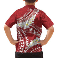Polynesian Vintage Floral Family Matching Summer Maxi Dress and Hawaiian Shirt Scarlet Motifs LT7 - Polynesian Pride