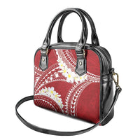 Polynesian Vintage Floral Shoulder Handbag Scarlet Motifs - Polynesian Pride