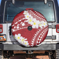 Polynesian Vintage Floral Spare Tire Cover Scarlet Motifs - Polynesian Pride
