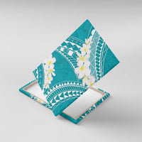 Polynesian Vintage Floral Canvas Wall Art Teal Motifs - Polynesian Pride