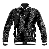 Hawaii Plumeria Lei Baseball Jacket Aloha Festive Vibe