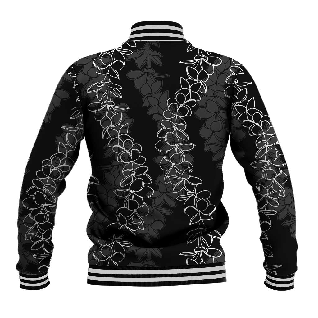Hawaii Plumeria Lei Baseball Jacket Aloha Festive Vibe