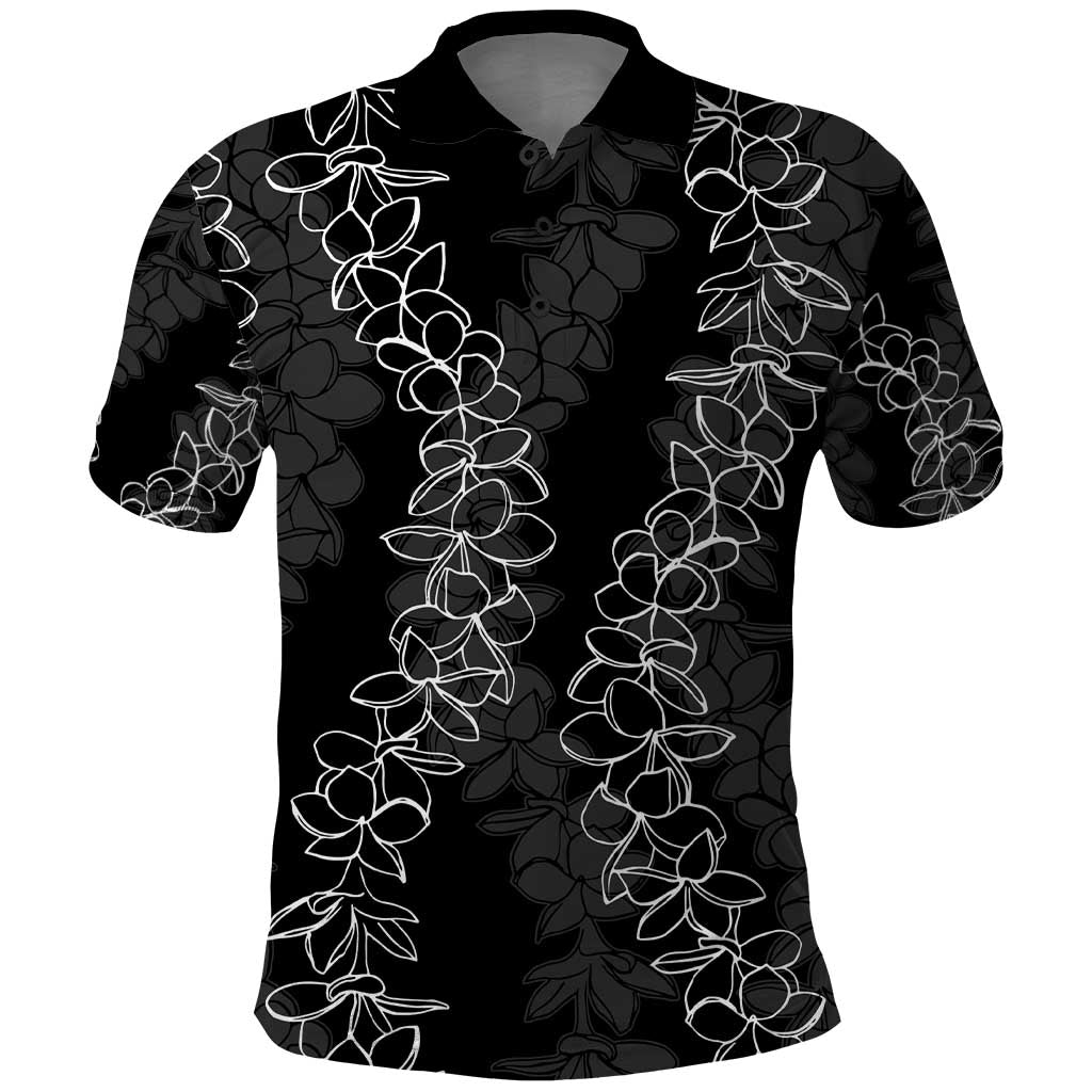 Hawaii Plumeria Lei Polo Shirt Aloha Festive Vibe