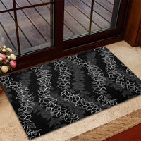 Hawaii Plumeria Lei Rubber Doormat Aloha Festive Vibe