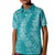 Hawaii Plumeria Lei Kid Polo Shirt Aloha Festive Vibe - Teal