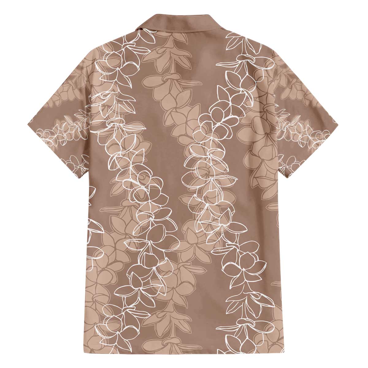 Hawaii Plumeria Lei Family Matching Off The Shoulder Long Sleeve Dress and Hawaiian Shirt Aloha Festive Vibe - Beige
