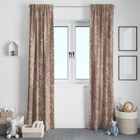 Hawaii Plumeria Lei Window Curtain Aloha Festive Vibe - Beige