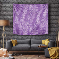 Hawaii Plumeria Lei Tapestry Aloha Festive Vibe - Violet