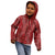 Hawaii Plumeria Lei Kid Hoodie Aloha Festive Vibe - Crimson