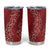 Hawaii Plumeria Lei Tumbler Cup Aloha Festive Vibe - Crimson