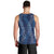 Hawaii Plumeria Lei Men Tank Top Aloha Festive Vibe - Navy Blue