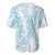 Hawaii Plumeria Lei Baseball Jersey Aloha Festive Vibe - Turquoise