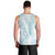 Hawaii Plumeria Lei Men Tank Top Aloha Festive Vibe - Turquoise