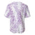 Hawaii Plumeria Lei Baseball Jersey Aloha Festive Vibe - Amethyst