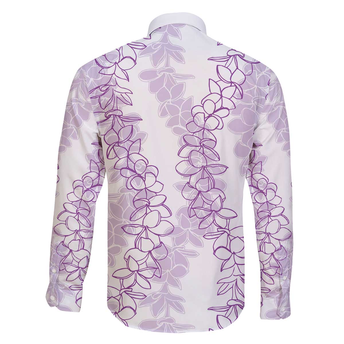 Hawaii Plumeria Lei Family Matching Off Shoulder Short Dress and Hawaiian Shirt Aloha Festive Vibe - Amethyst