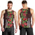 Hawaii Mele Kalikimaka Kakau Men Tank Top I'iwi Bird on Ohia Lehua