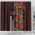 Hawaii Mele Kalikimaka Kakau Shower Curtain I'iwi Bird on Ohia Lehua