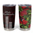 Hawaii Mele Kalikimaka Kakau Tumbler Cup I'iwi Bird on Ohia Lehua