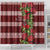 Hawaii Christmas Mele Kalikimaka Shower Curtain I'iwi Bird on Ohia Lehua