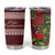 Hawaii Christmas Mele Kalikimaka Tumbler Cup I'iwi Bird on Ohia Lehua